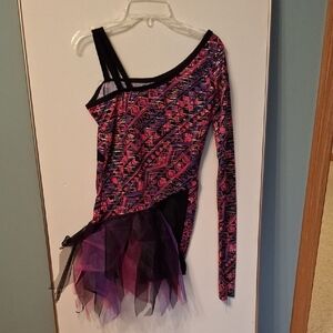 Colorful Geometric Dance Costume